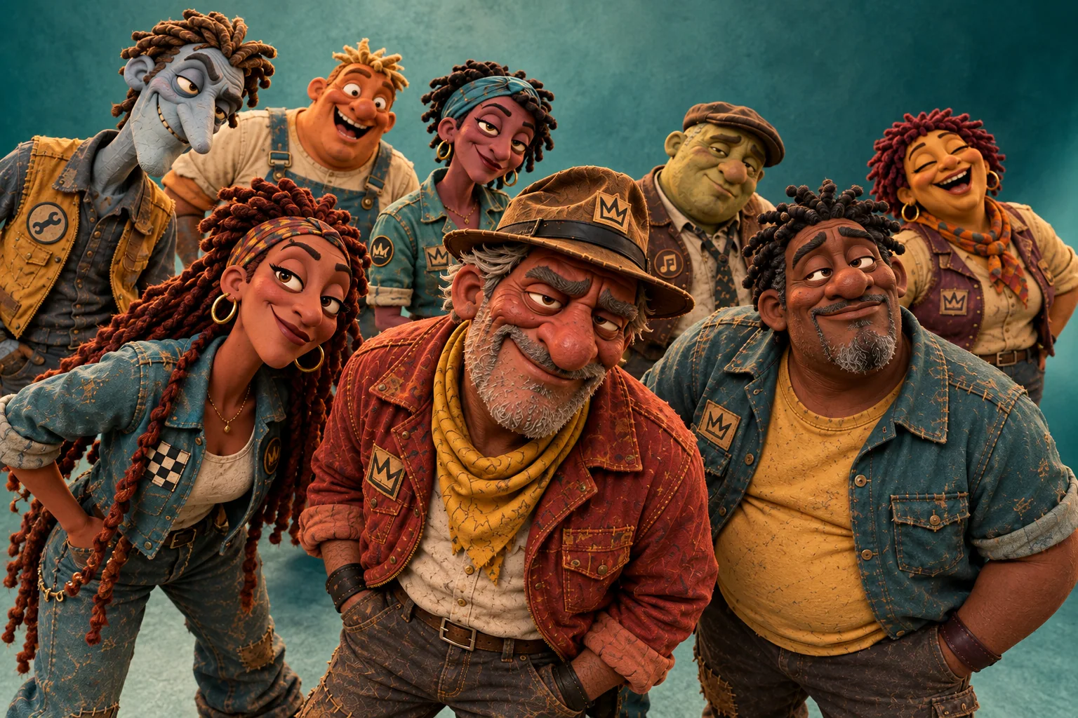 Group portrait of the band